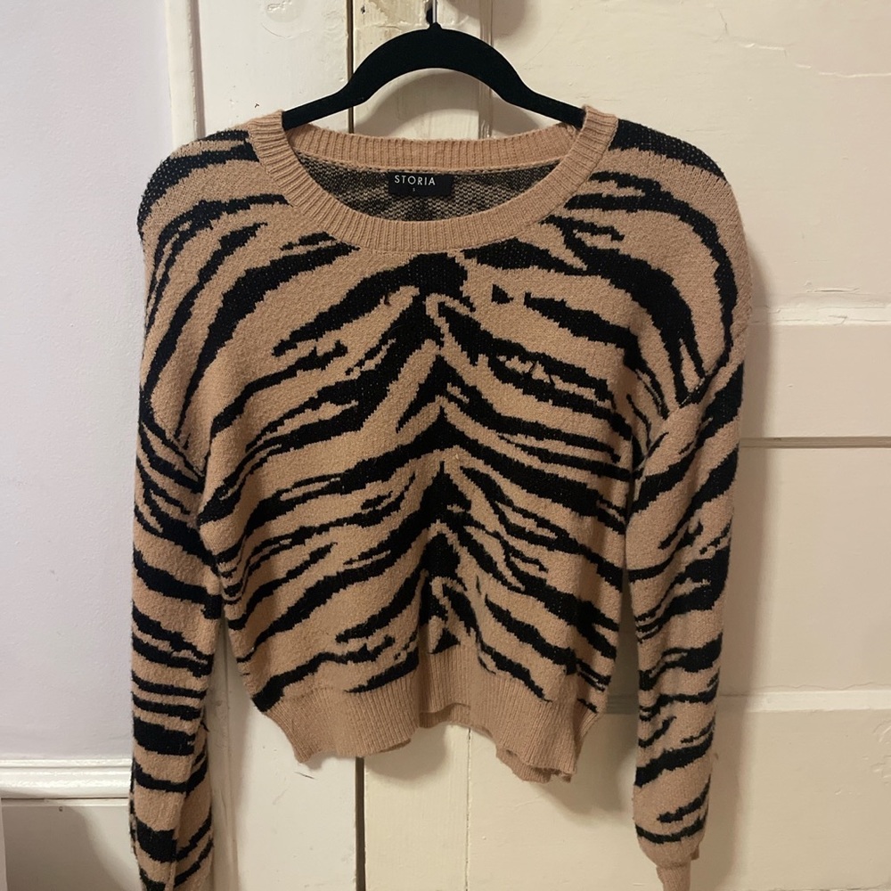 Tiger print sweater